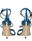 Tom Ford Ida Leather Stiletto Heel Sandals - Blue