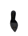 Saint Laurent Babylone Stiletto Heel Sandals - Black