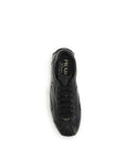 Prada Leather Low Top Sneakers - Black