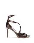 Jimmy Choo Azia Stiletto Heel Sandals - Dark Brown