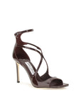 Jimmy Choo Azia Stiletto Heel Sandals - Dark Brown