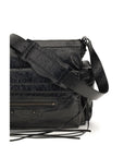 Balenciaga Le City Multipocket Medium Leather Shoulder Bag - Black