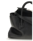 The Attico La Passeggiata Leather Mini Top Handle Handbag - Black