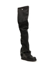 The Attico Over The Knee Robin Boots - Black
