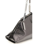 The Attico Leather La Scala Handbag - Silver