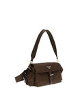 Prada Re-Nylon Pattina Shoulder Bag - Brown