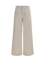 Max Mara Cotton Wide Leg Pants - Cool Beige
