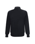 Brunello Cucinelli Long Sleeve Cotton Polo Top - Black