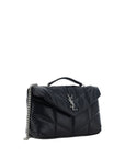 Saint Laurent Quilted Toy Puffer Leather Shoulder Bag - Black