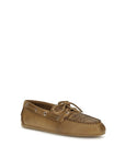 Miu Miu Slip-On Suede Leather Boat Shoes - Coffee Brown