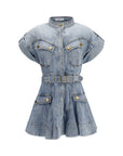 Zimmermann Blue Cotton Casual Dress