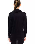 Montana Blu Cowl Neck Wool Sweater - Deepest Blue - Made In Italy