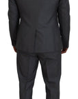 Dolce & Gabbana Martini Vest, Blazer & Pants 3-Piece Suit - Gray/Grey