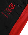 Dolce & Gabbana Black Red Leopard Jogger Pants