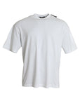 Balenciaga Logo Tag Off White Tee
