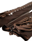 Dolce & Gabbana Vintage Lace-Up Long Fingerless Gloves