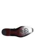 Dolce & Gabbana Black Leather Brogue Derby Dress Shoes