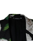Dolce & Gabbana Blazer & Pants White Rose 2-Piece Suit