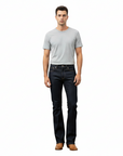 Nudie Jeans Indigo Blue Straight Leg Slight Flare Denim Jeans - Made In Italy