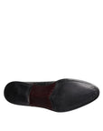 Dolce & Gabbana Black Leather Derby Wingtip Dress Shoes