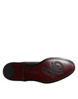Dolce & Gabbana Black Leather Classic Derby Lace-Up Formal Dress Shoes