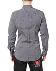 Dolce & Gabbana Black & White Striped Shirt