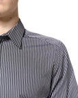 Dolce & Gabbana Black & White Striped Shirt