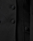 Dolce & Gabbana Wool-Silk Sartoria Italiano Coat - Black