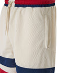 Gucci GG Red & Blue Stripe Midi Shorts