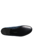 Dolce & Gabbana Blue Velvet Loafers Dress Shoes