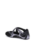 The Attico Nomad Ballet Flats - Black & Silver