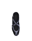 The Attico Nomad Ballet Flats - Black & Silver