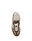 Gucci GG monogram low top lace up suede sneakers