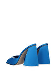 The Attico Luz Satin Mule Sandals - Blue