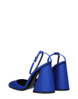 The Attico Luz Satin Heeled Sandals - Blue