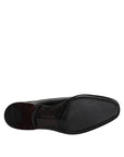 Dolce & Gabbana Black Wet-Look Leather Derby Dress Shoes
