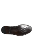 Dolce & Gabbana Black Leather Derby Wingtip Dress Shoes