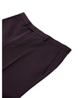 Gucci Bordeaux Wool Slim Fit Pants