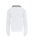 Gucci Crystal Embellished Collar Sweatshirt