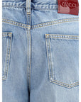 Gucci Light Wash Wide Leg Jeans