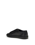 Saint Laurent All Black Leather Low Top Sneakers