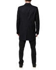 Dolce & Gabbana Longline Wool Blazer - Deep Blue