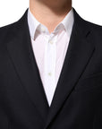 Dolce & Gabbana Longline Wool Blazer - Deep Blue