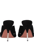 Amina Muaddi Samantha Leather Mule Sandals - Black