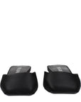 Prada Black Satin Mules
