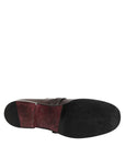 Dolce & Gabbana Brown Leather Monk Strap Formal Dress Shoes
