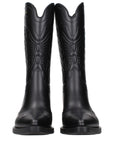 Christian Dior Black Rubber Low Heel Boots