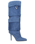 The Attico Knee-High Heavenly Denim Boots