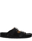 Isabel Marant Black Leather Buckle Sandals