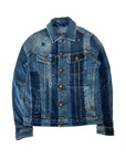 Jack & Jones Distressed Mid-Blue Washed Denim Jacket